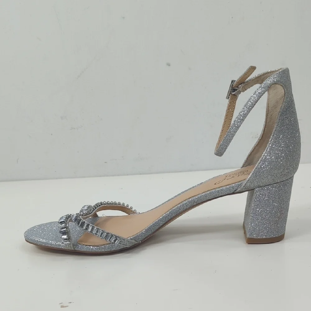 New Jewel Badgley Mischka Womens Joanne Jeweled Strappy Sandals Size 10 - Picture 3 of 9